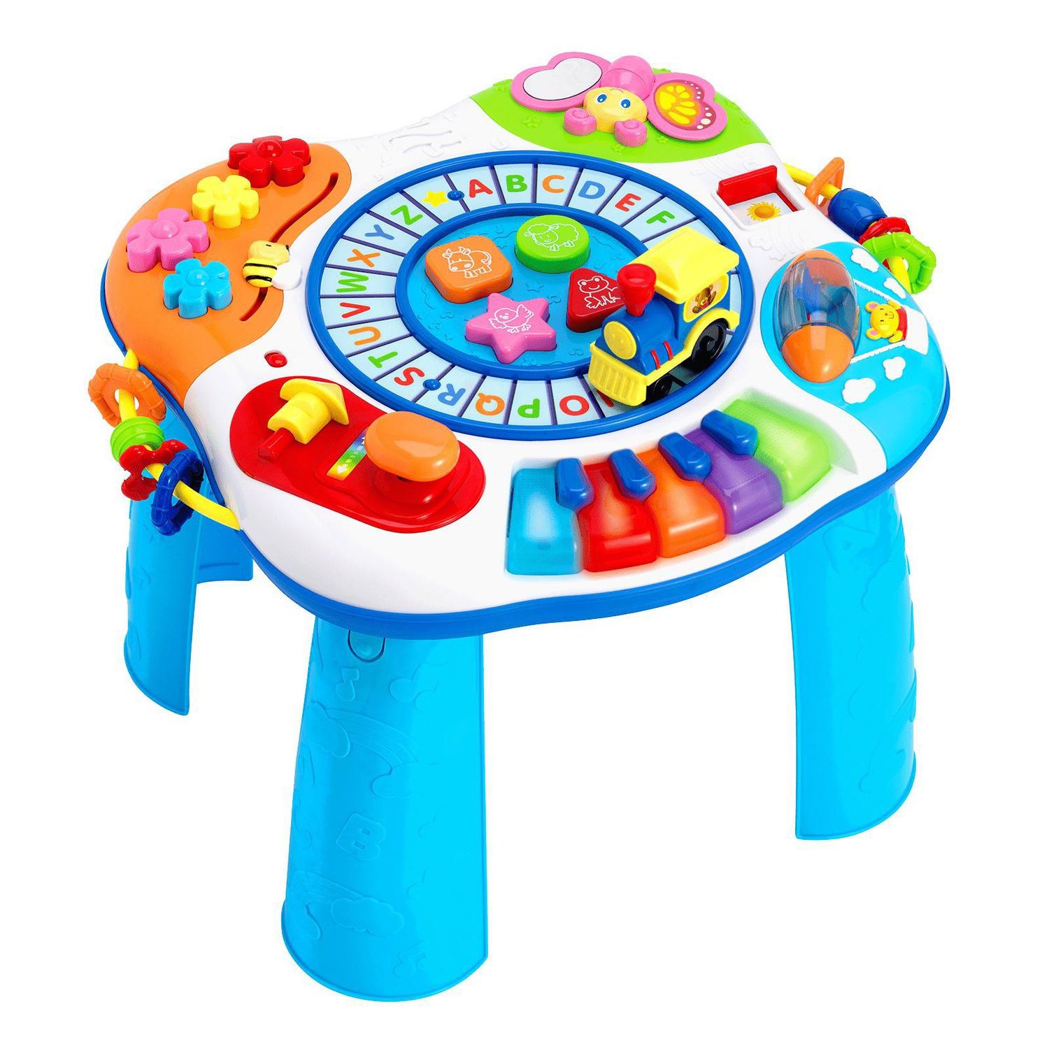 Aluguel brinquedo infantil piano mágico musical baby einstein hape