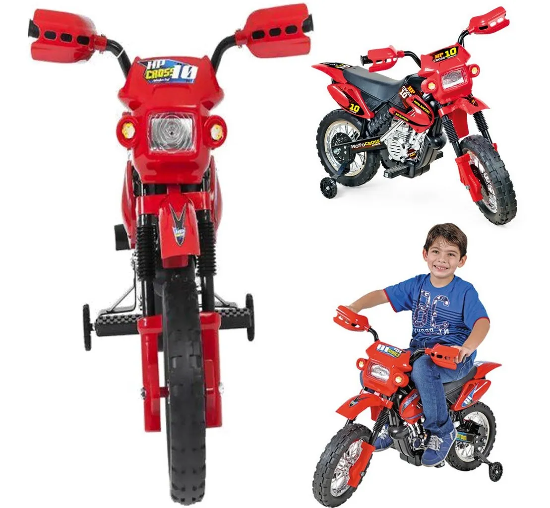 Moto Elétrica Infantil Vermelho Homeplay